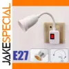 E27 Socket Rotary Lamp Holder with Switch