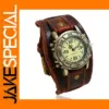 Vintage Cowhide Strap Quartz Watch A3070 Ladies