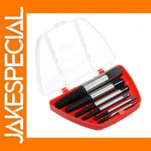 6Pcs Screw Extractor Set for Damaged Bolts