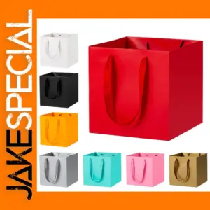 10PCS Kraft Paper Gift Bags with Handles