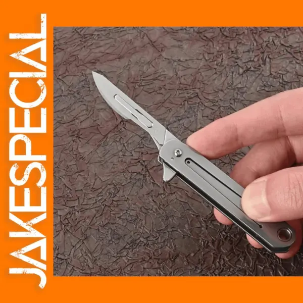 Titanium Alloy Folding Scalpel with Blades