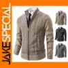 Thick Cashmere Zip Cardigan for Men