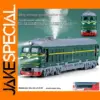 Diecast Green Leather Train Model Display