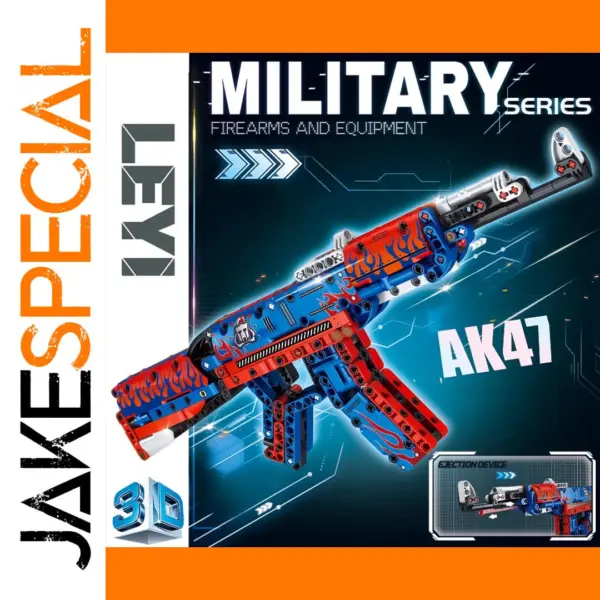 AK47 Block Gun Toy for Ages 6-16