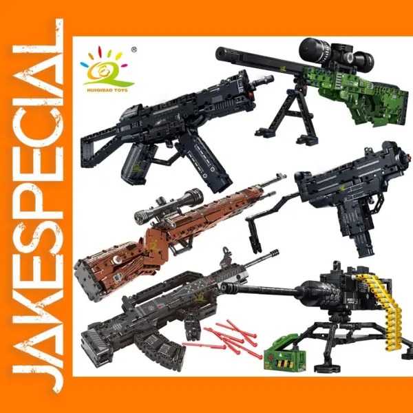 AK47 Assault Rifle Building Blocks Set