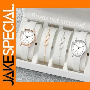 4pcs Women's Quartz Watch Bracelet Set GLS2886