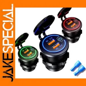 60W Dual USB Car Charger for Vehicle Use