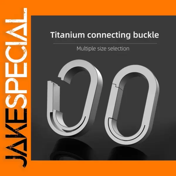Mini Titanium Alloy Keychain Buckle Ring
