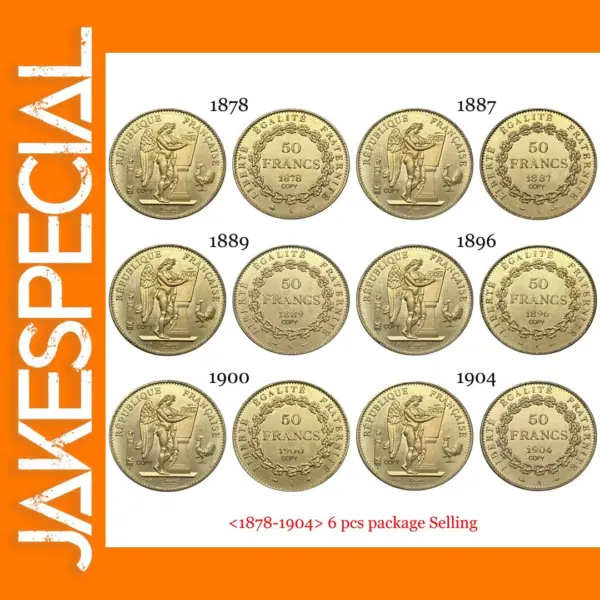 France 50 Francs Commemorative Coin Set