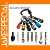 Keychain Screwdriver Bit Holder with Carabiner