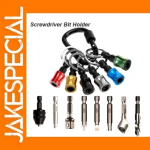 Keychain Screwdriver Bit Holder with Carabiner