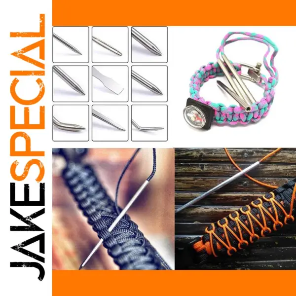 Stainless Steel Paracord Needle Set 4-10 Pieces