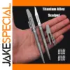 Titanium Alloy Folding Scalpel with 10 Blades