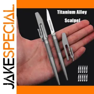Titanium Alloy Folding Scalpel with 10 Blades
