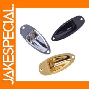 Strat Electric Guitar Chrome Output Jack Socket