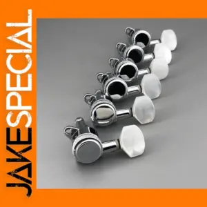 6-Piece Chrome Guitar Locking Tuners Set