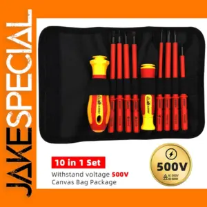 10-in-1 Insulated Screwdriver Set for Electricians