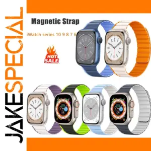 Magnetic Silicone Strap for Apple Watch Series 49mm