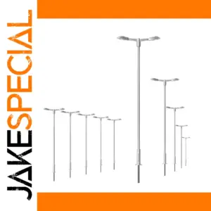 10pcs OO Scale Street Lights with Resistors