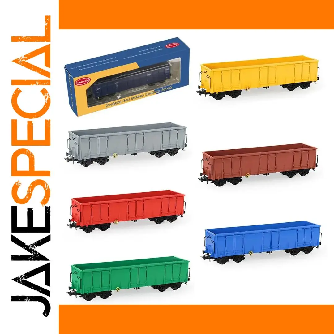 Evemodel HO Scale Gondola Car Set 3pcs 1 Evemodel HO Scale Gondola Car Set 3pcs