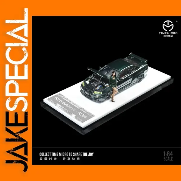 TimeMicro 1:64 Skyline GTR R34 Alloy Model