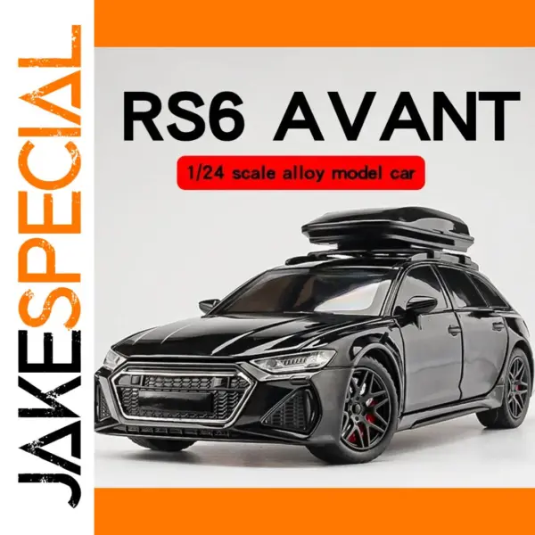 1:24 Audi RS6 Diecast Model Car with Sound