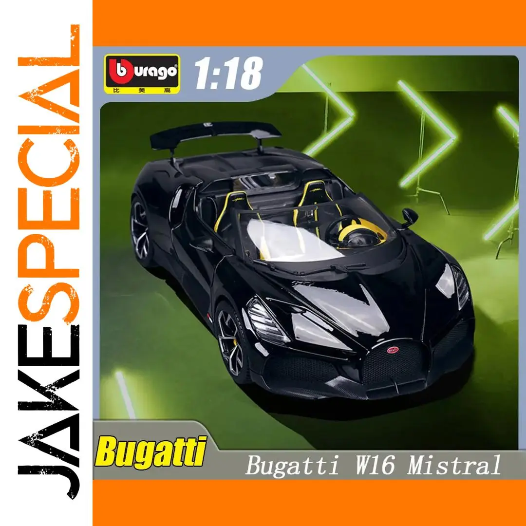1:18 Bburago Bugatti W16 Mistral Diecast Model 1 1:18 Bburago Bugatti W16 Mistral Diecast Model