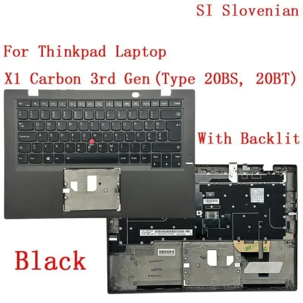 Backlit Keyboard for Lenovo ThinkPad X1 Carbon 3rd Gen - Image 14