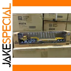 DM 1:50 Scale CAT CT660G Tractor Model with XL120 Trailer