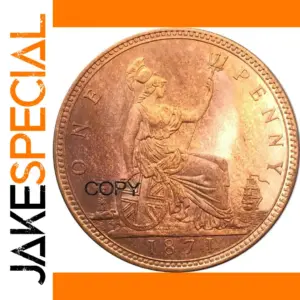 Victoria 1871 One Penny Replica Coin