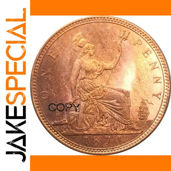 Victoria 1871 One Penny Replica Coin