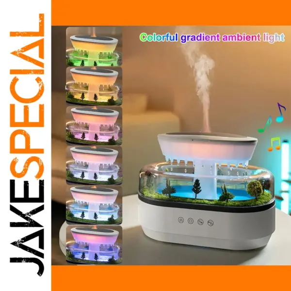 Rain Cloud Essential Oil Humidifier with LED Light