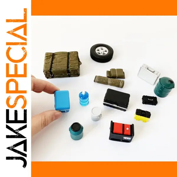 1/18 Scale Plastic Car Model Accessories Set