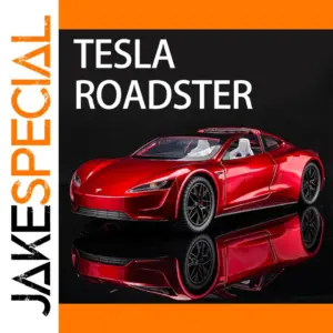 Diecast Metal 1:24 Tesla Roadster Toy Car