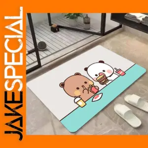 Cute Geometric Suede Area Mat 40x60cm
