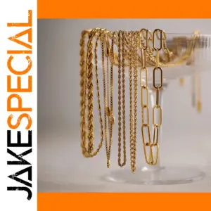 Stainless Steel Geometric Chain Necklace