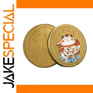 Chinese Lucky Cat Coins Souvenir Collectible