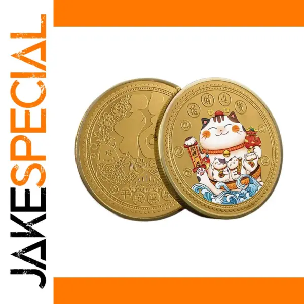 Chinese Lucky Cat Coins Souvenir Collectible