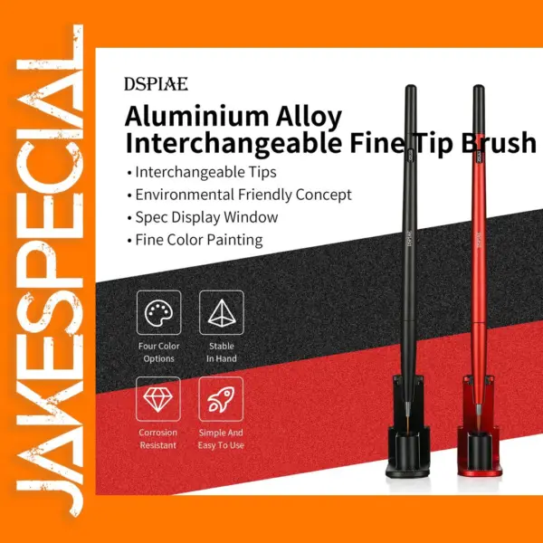 Aluminium Alloy Interchangeable Fine Tip Brush