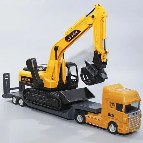 1:50 Diecast Plastic Flatbed Trailer Model 10 1:50 Diecast Plastic Flatbed Trailer Model - Image 10