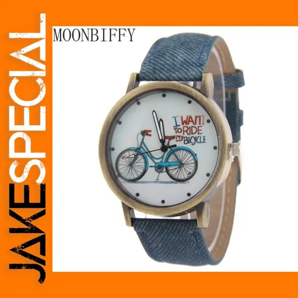 Fashionable Women's Quartz Watch with Leather Strap