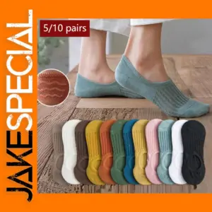 Summer No Show Socks for Women - 5 Pairs