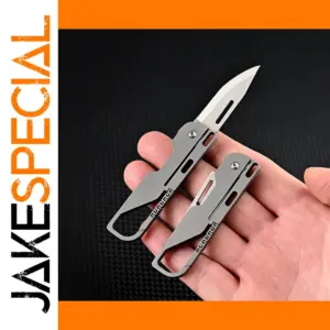 Titanium Alloy Folding Keychain Knife