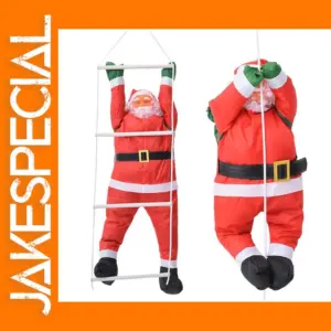 Santa Claus Climbing Rope Ladder Decoration