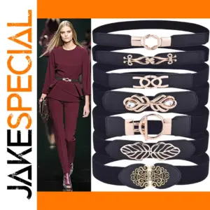 Women’s Fashion Elastic Waist Belt for Dresses
