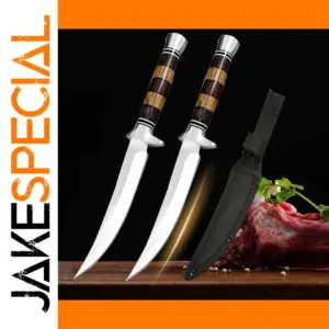 Stainless Steel Chef Knife with Wooden Handle