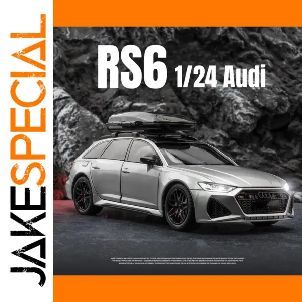 1/24 Audi RS6 Diecast Model Car Toy