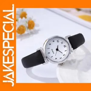Elegant Women's 25mm Quartz Watch with Leather Strap