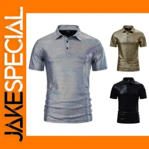 Men's Casual Short Sleeve Sequins T-Shirt