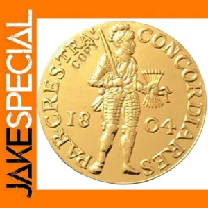 1804 Netherlands Ducat Replica Coin in Gold